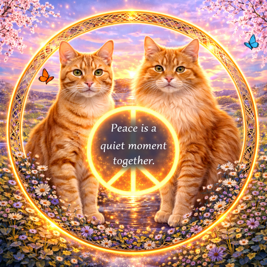 Orange cats design